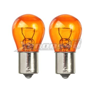 LUMRO Original BAU15S PY21W 581 Amber Turn Signal Indicator Bulbs