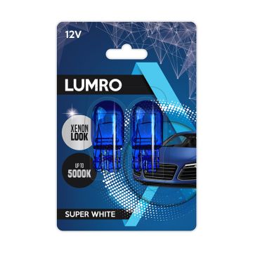 Lumro W21/5W 580 7443 Super White DRL Bulbs