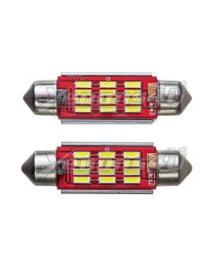 36mm 12 4014 SMD C5W LED Festoon Canbus Bulbs White