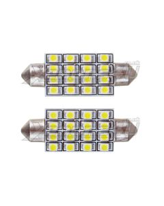 42mm C10W 16 SMD LED Canbus 265 Festoon Bulbs White