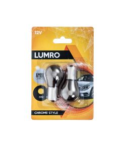 Lumro BA15S P21W 382 Chrome Amber Indicator Bulbs