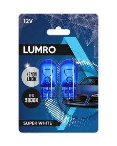 Lumro W21W 582 7440 W3x16d Super White DRL Bulbs