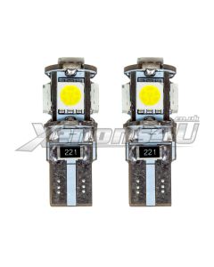 W5W T10 501 5 SMD 5050 LED Canbus Wedge Bulbs