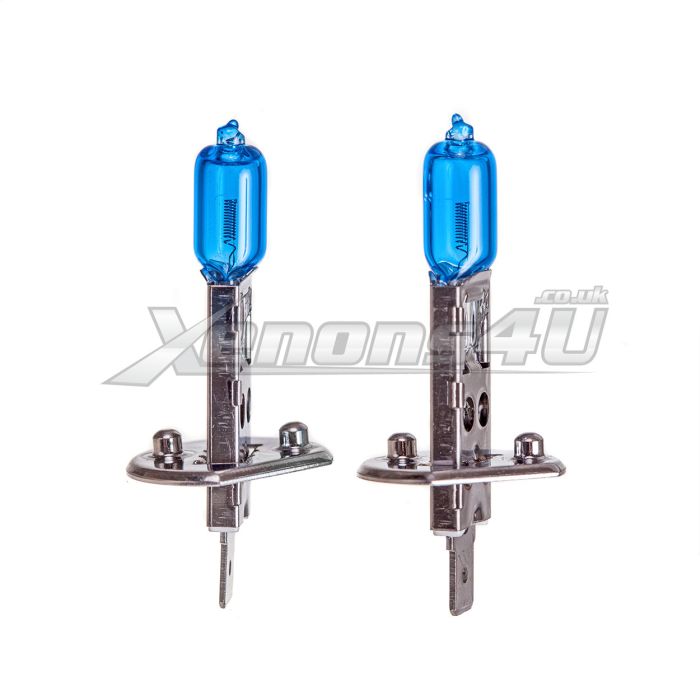 H1 488 P14.5S 55W 12V Super White Headlight Bulbs