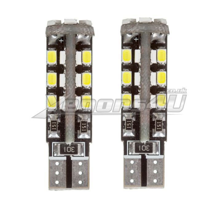 30 SMD Car LED Wedge Bulbs