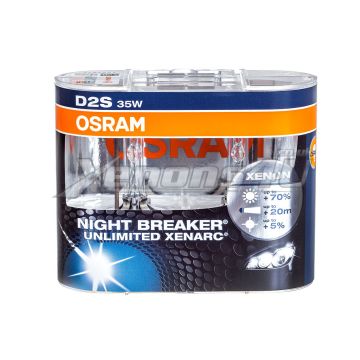 Osram D2S Night Breaker Unlimited Xenarc Xenon HID Bulbs