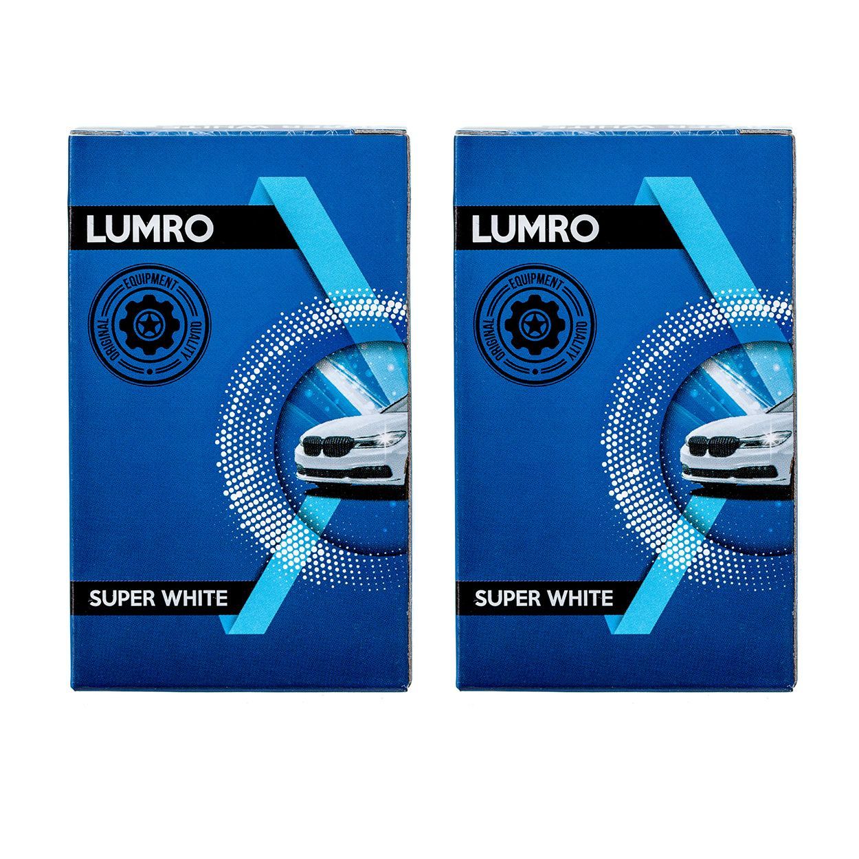 LUMRO H15 PGJ23T-1 5000K Super White Headlight DRL Bulbs 15/55W