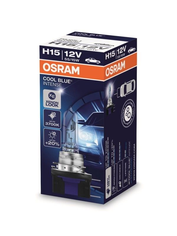 Osram H15 64176CBI 55/15W PGJ23T-1 Cool Blue Intense Bulb