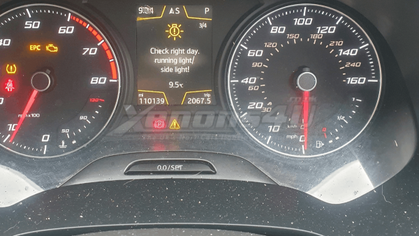 Repair Guide on Troubleshooting Seat Leon 5F Pre-Facelift “Check Left Right Daytime Running Light/Side light!”