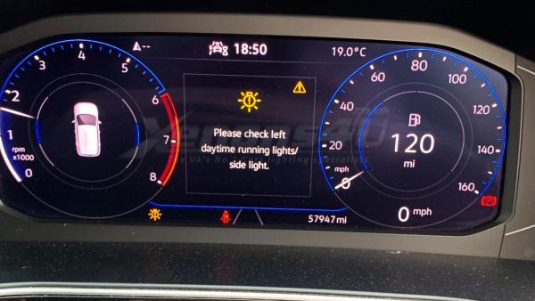 Troubleshooting “Please check Left Daytime Running Lights/Side Light” Warning Message in Your VW T-Cross C11