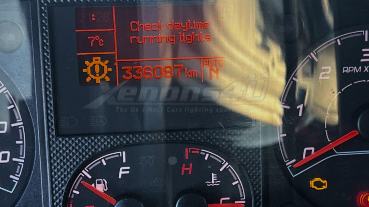 Fiat Ducato Check Daytime Running Lights warning messages Explained