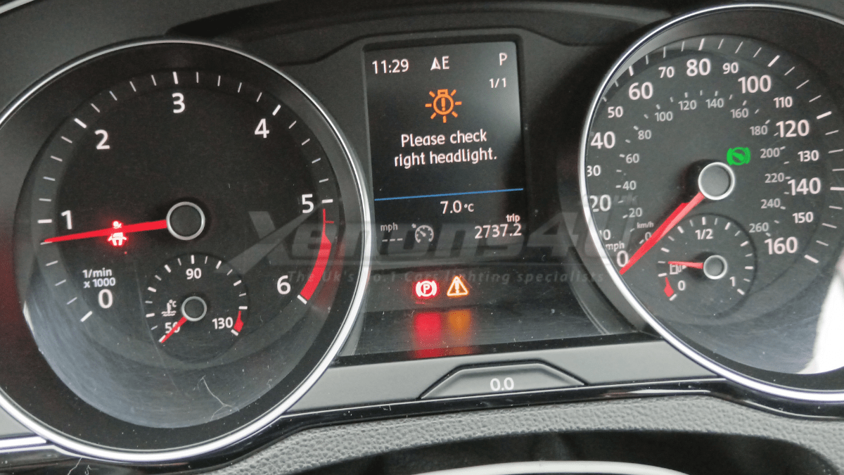 How To Fix “Please Check Right Headlight” Warning on Your Volkswagen (VW) Passat B8 3G Pre-Facelift.