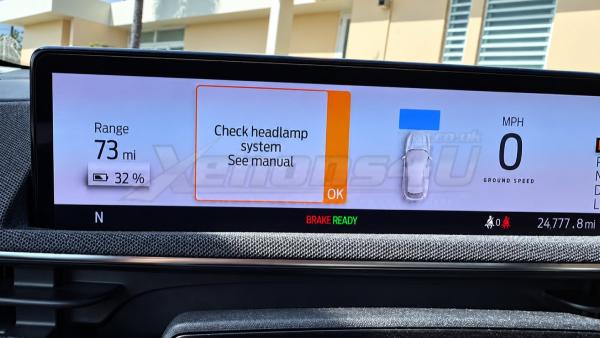 Ford Mustang Mach-E CX727 “Check Headlamp System See Manual” Explained