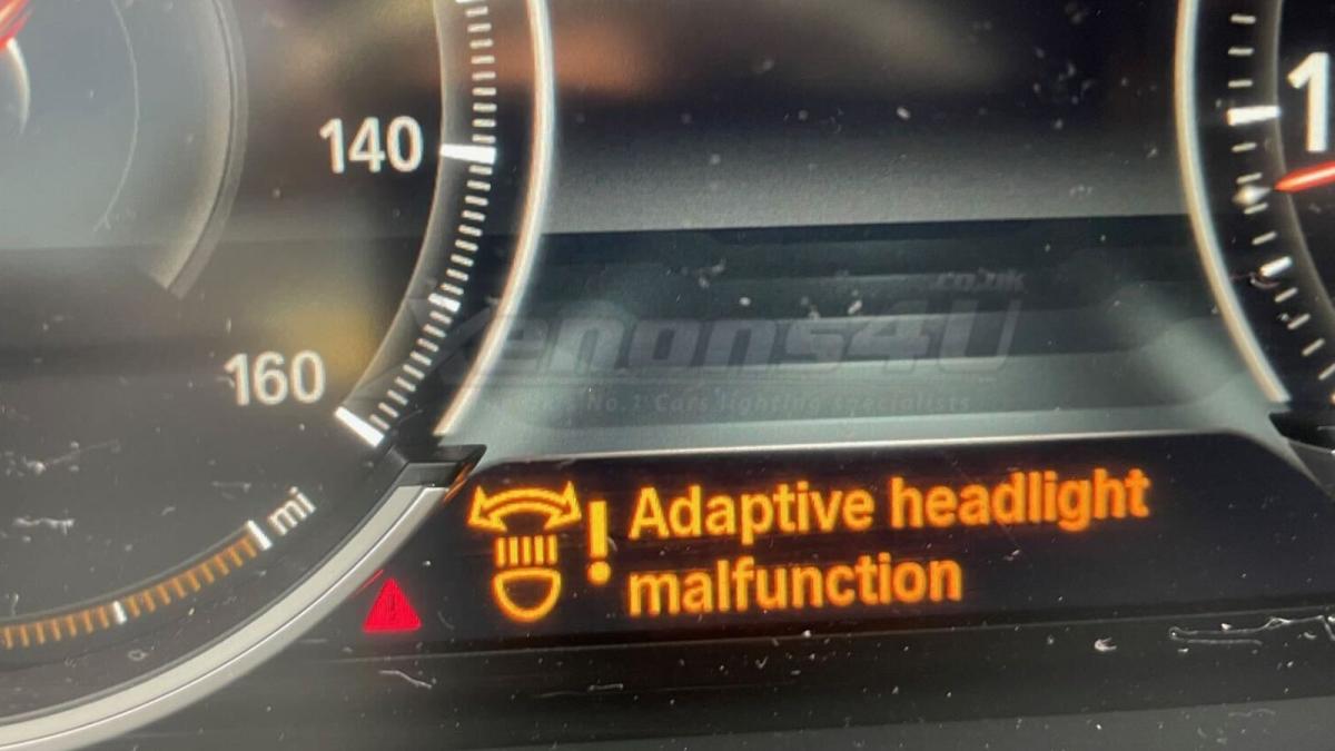 BMW 5 Series F10 F11 LCI Facelift Adaptive Headlight Malfunction Warning Explained