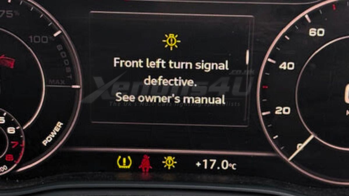 Audi Q5 SQ5 FY Front Left Turn Signal Defective Warning Message