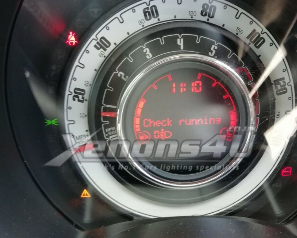 detaljeret Kunstig Wings Fiat 500 500C 500X Check Running Lights Warning Message Explained -  Xenons4U Automotive Blogs