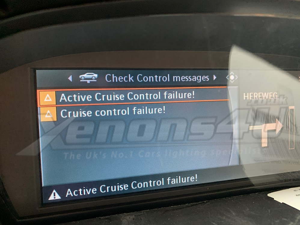 bmw e60 active cruise control failure
