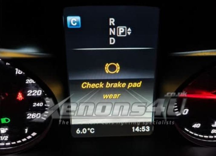 sø ballet Isse Mercedes Benz Check Brake Pad Wear Warning Message - Xenons4U Automotive  Blogs