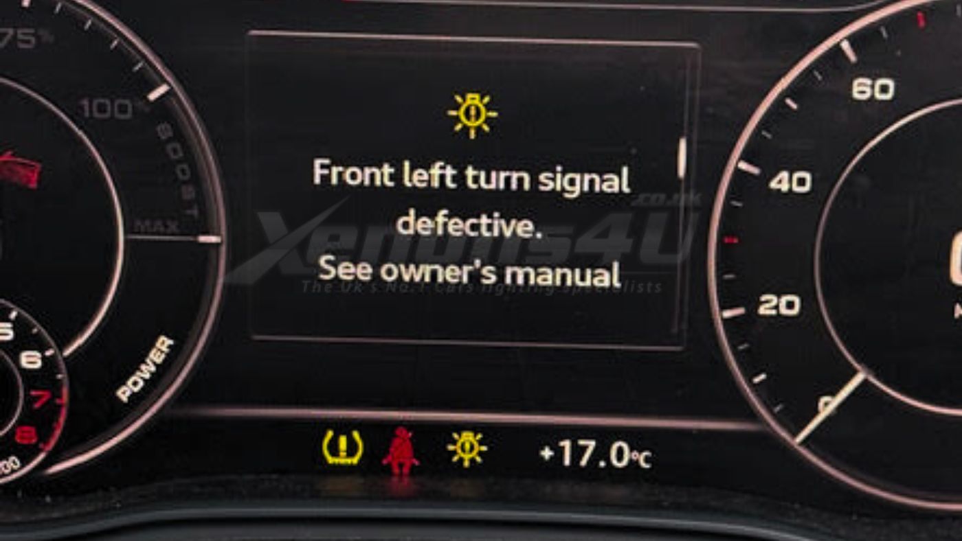 Audi Q5 SQ5 FY Front Left Turn Signal Defective Warning Message